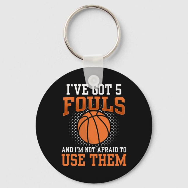 Chaveiro Rua da Bola de Basquete Inspiração Divertida Fã de (Frente)
