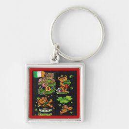 Chaveiro Rua de Urso de Teddy. Coleção de Dia de Patrick