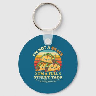 Chaveiro Rua Engraçada Dito Taco Fofo Humor Comida Kawai