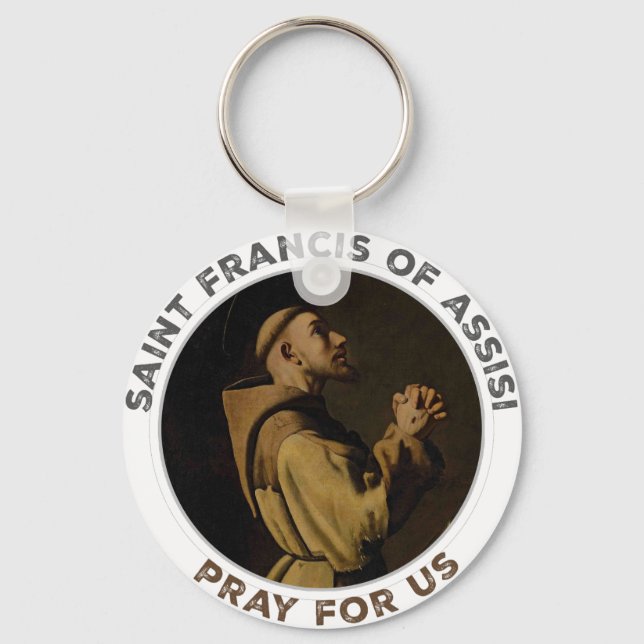 Chaveiro Rua. Francis de Assisi Reze por Nós (Frente)