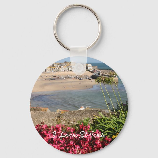 Chaveiro Rua Ives Harbor Flowers Rosa (Frente)