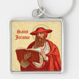 Chaveiro Rua. Jerome como Cardeal com Livro (P 004)