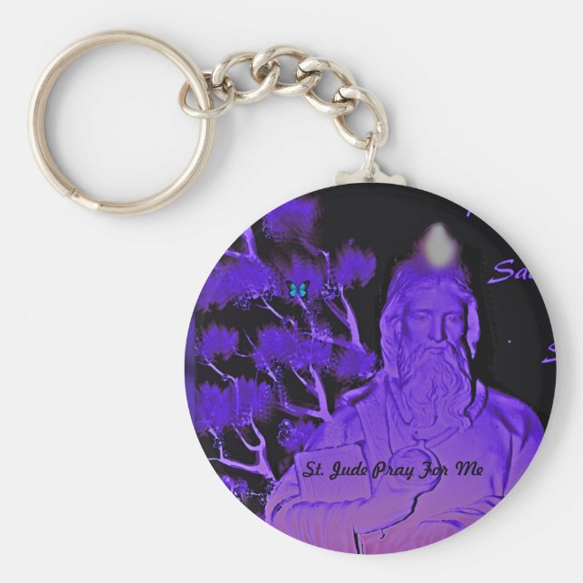 Chaveiro Rua. Jude Reze Por Mim (Frente)