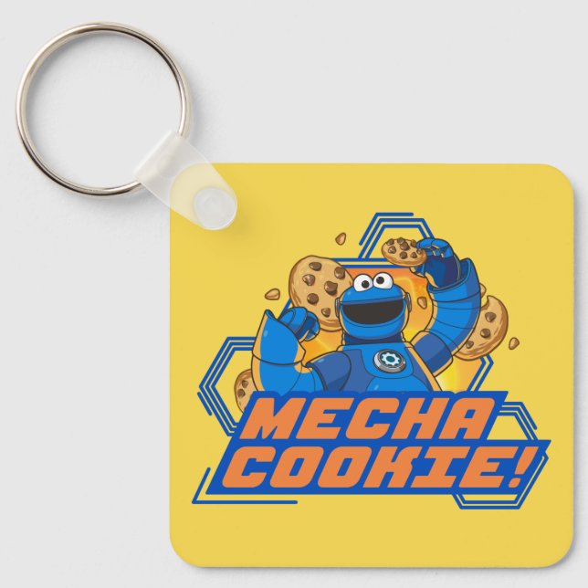 Chaveiro Rua Sésamo | Cookie Monster Mecha Cookie! (Frente)