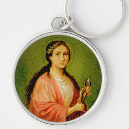 Chaveiro Ruas. Apolônia (BLA 001) Premium Round Metal