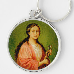 Chaveiro Ruas. Apolônia (BLA 001) Premium Round Metal