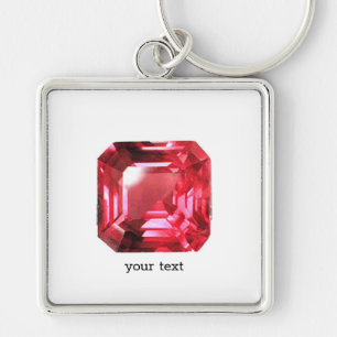 Chaveiro Ruby Gemstone Rosa