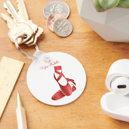 Chaveiro Ruby Red Balé Slippers w Name Dance
