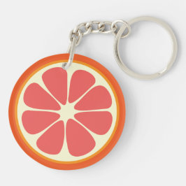 Chaveiro Ruby Red Grapefruit Juicy Sweet Citrus Fruta Slice