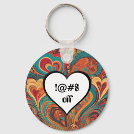 Chaveiro Rude Funny Heart Design !@#$