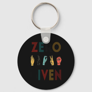 Chaveiro Rude Zero Sign Language Asl Vintage Surdo