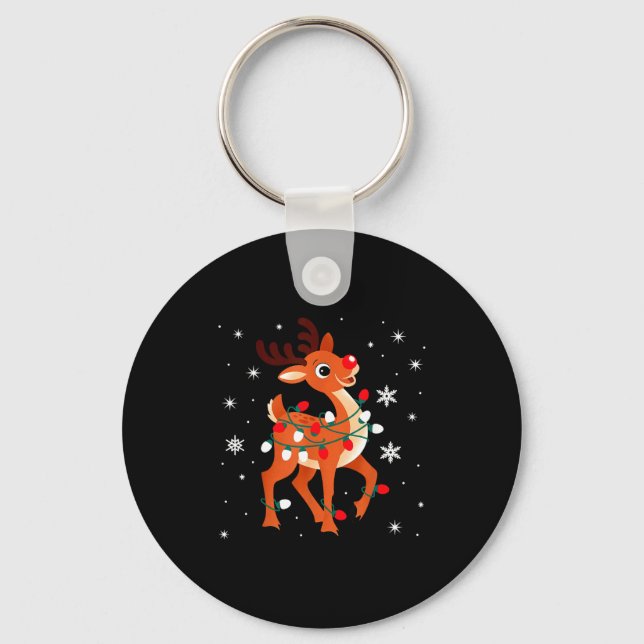 Chaveiro Rudolph The Red Nose Reindeer For Kids And Christm (Frente)