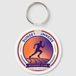 Chaveiro Running Club Sunset Runner Keychain