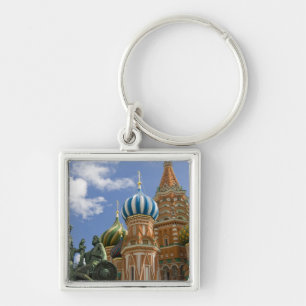 Chaveiro Rússia, Moscou, Praça Vermelha. Basílica de São Ba