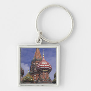 Chaveiro Rússia, Moscou, Praça Vermelha. famosas cebolas de