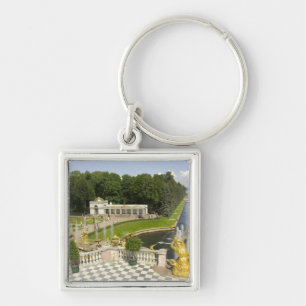 Chaveiro Rússia. Petrodvorets. Palácio Peterhof. Pedro, o