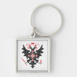 Chaveiro RUSSO EAGLE DOIS-DIRIGIDO IMPERIAL do ponto de