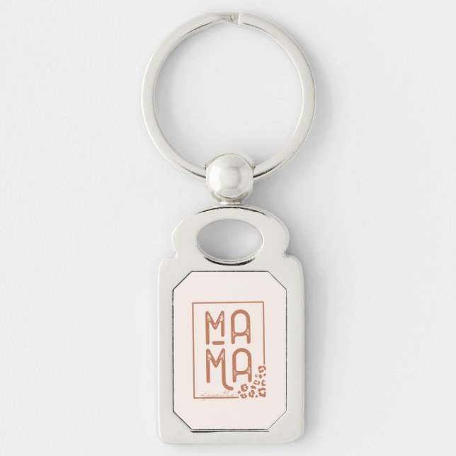 Chaveiro Rustic Boho Mama (Frente)