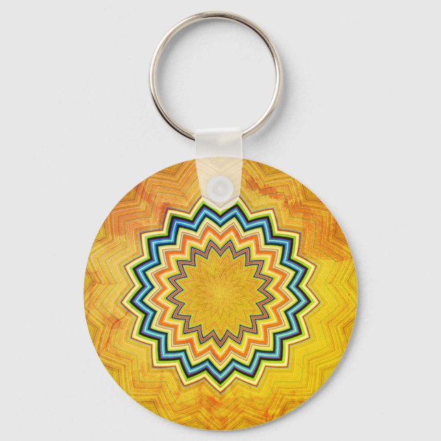 Chaveiro Rustic Mandala (Frente)