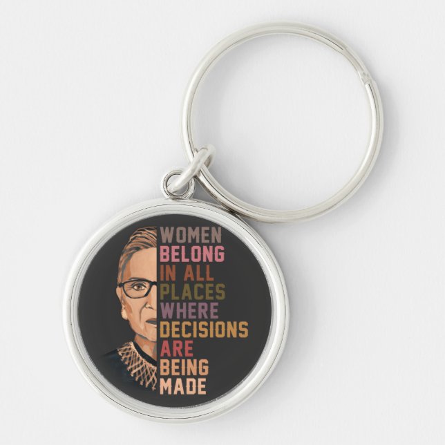 Chaveiro Ruth Bader Ginsburg RBG (Frente)