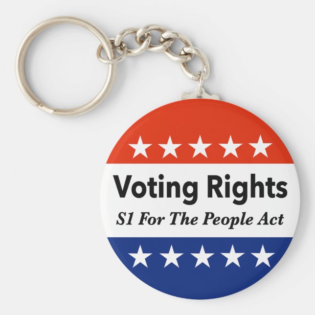 Chaveiro S1 Direitos De Voto Para A Lei Pessoas (Frente)