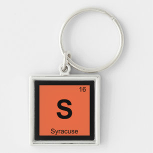 Chaveiro S - Syracuse Nova York Tabela Periódica Química