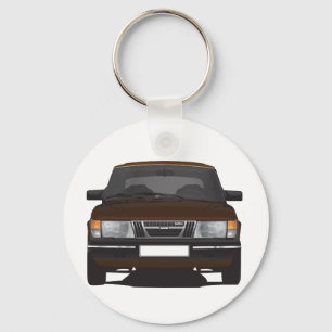 Chaveiro Saab 900 turbo (marrom)