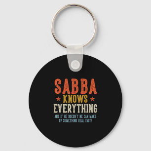 Chaveiro Sabba sabe tudo dia dos pais retrô vintage