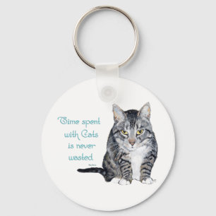 Chaveiro Sabedoria do Gato - Tempo passado com Gatos