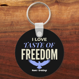 Chaveiro Sabor Retro Patriótico da Liberdade Vintage Americ