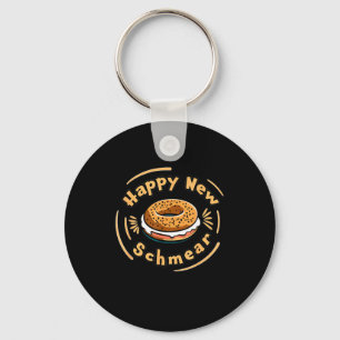 Chaveiro Saco engraçado de Ano Novo Bagel &amp; Schmear Jud