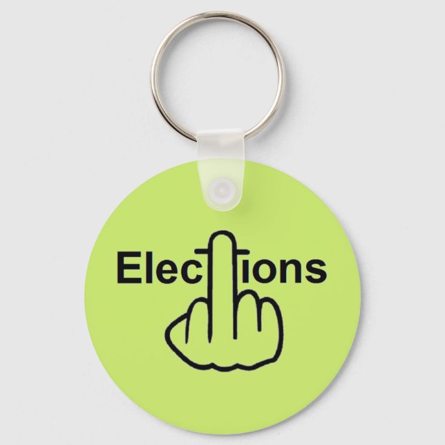 Chaveiro Sacudir de Eleições em Cadeia de Chaves (Frente)