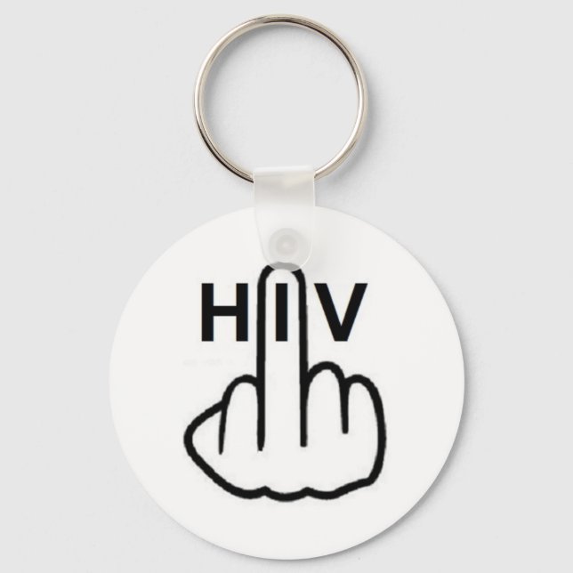 Chaveiro Sacudir de HIV de cadeia-chave (Frente)