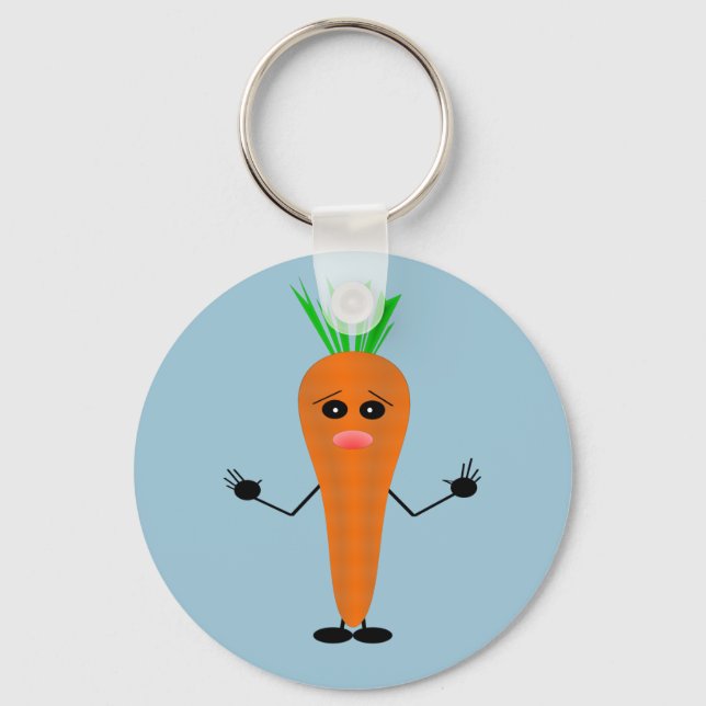 Chaveiro Sad Carrot por Kenneth Yoncich (Frente)