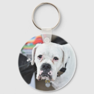 Chaveiro Sad White Boxer