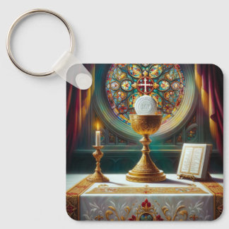 Chaveiro Sagrada Comunhão-Eucaristia Católica Cristã