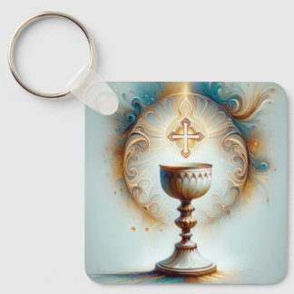 Chaveiro Sagrada Comunhão Eucarística 2 Católica Cristã