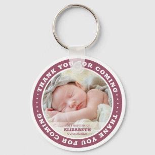 Chaveiro Sagrado Batismo Moderno Simples Foto Personalizada