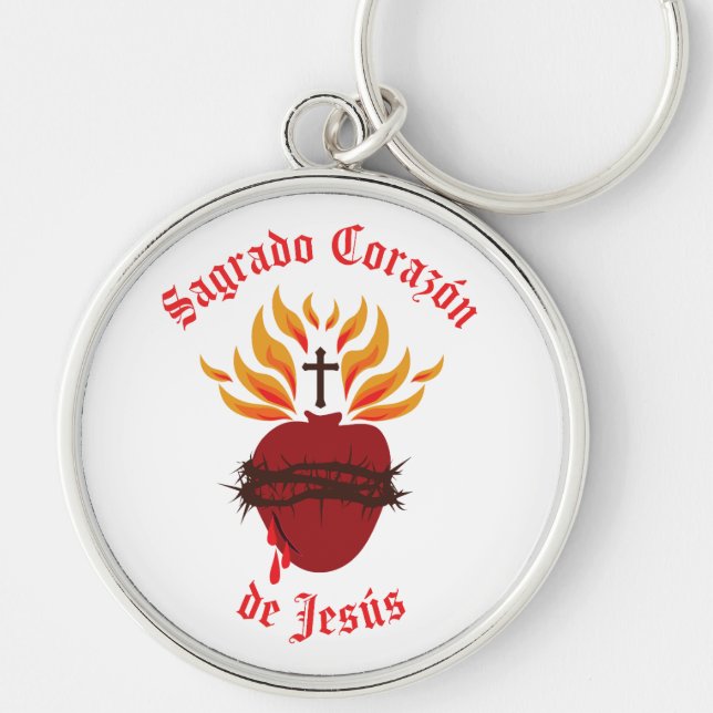 Chaveiro Sagrado Corazón de Jesús/Coração Sagrado de Jesus (Frente)