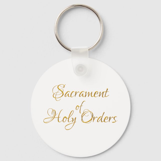 Chaveiro Sagrado Ouro 3D (Frente)