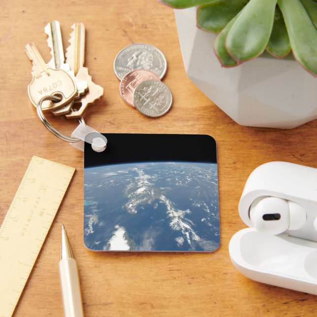 Chaveiro Saharan Dust soprando Westward No Atlântico. (Mesa)