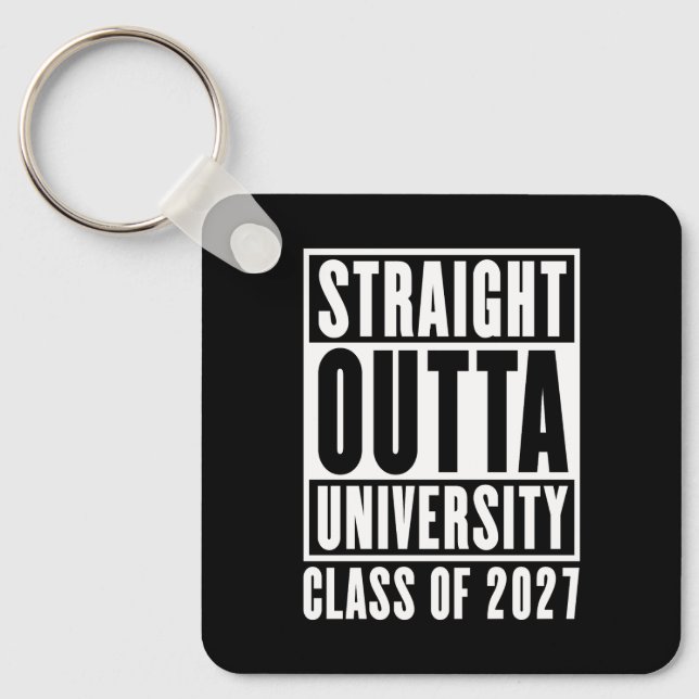 Chaveiro Sai Direto da Universidade Turma de 2027 (Frente)