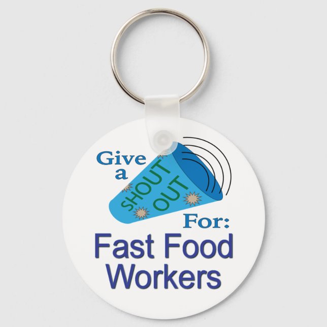 Chaveiro Saia para os trabalhadores de Comida rápida (Frente)