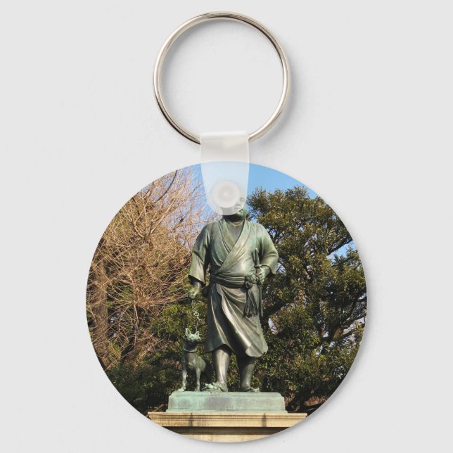 Chaveiro Saigo Takamori (O Último Samurai) & Estátua De Cac (Frente)