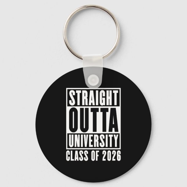 Chaveiro Saiu Direto da Universidade Turma de 2026 (Frente)