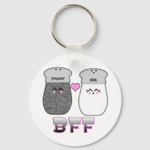 Chaveiro Sal e Pimenta Kawaii BFF