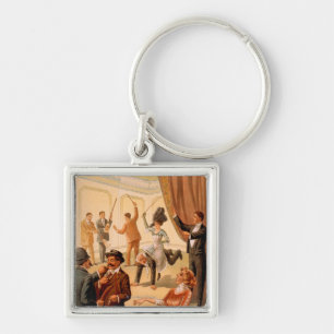 Chaveiro Sala de comando do Hypnotist das pessoas do teatro