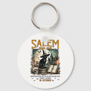 Chaveiro Salem Book Fair Funny Bookish Halloween Spooky Rea