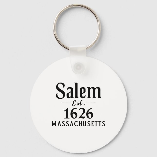 Chaveiro Salem Machusettes Est. outono de Halloween de 1626 (Frente)