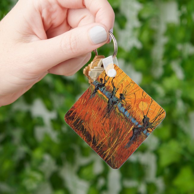Chaveiro Salgueiros ao Pôr-do-Sol por Vincent van Gogh (Mão)